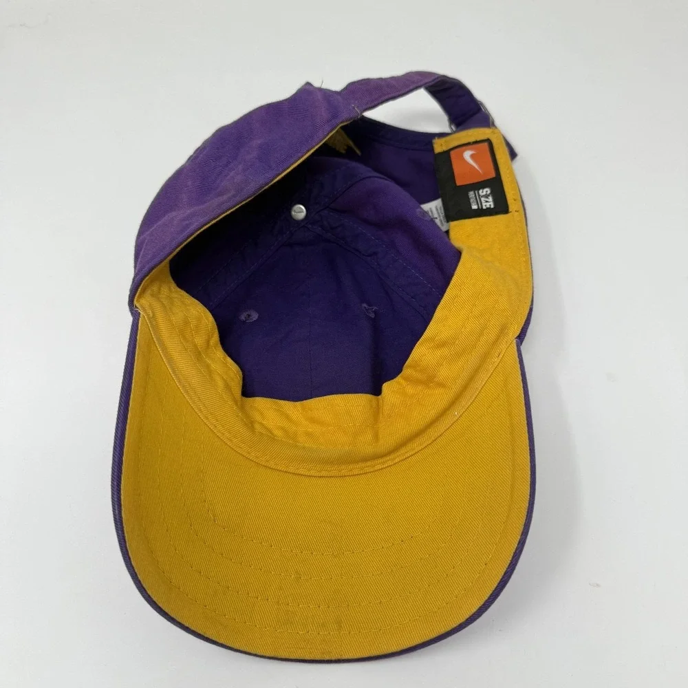 LSU Tigers Hat Cap Strap Back Mens Purple NCAA Football‎ Nike Heritage86 Faded